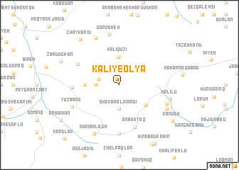 map of Kalī-ye ‘Olyā