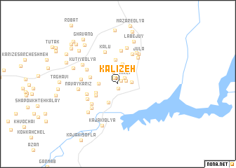 map of Kalīzeh