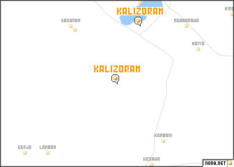 map of Kalizoram