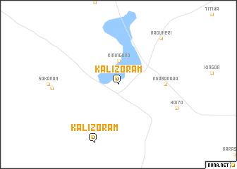 map of Kalizoram