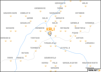map of Kali