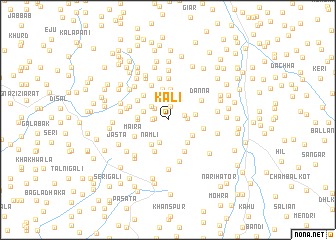 map of Kāli