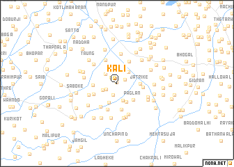 map of Kāli