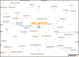 map of Kaljatica