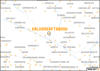 map of Kalkān-e Āftāb Row