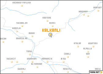 map of Kalkanlı