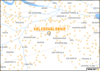 map of Kālkānwāla Bhir