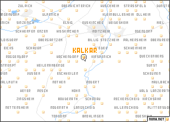 map of Kalkar