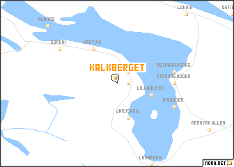 map of Kalkberget