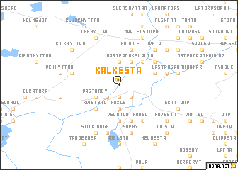 map of Kälkesta
