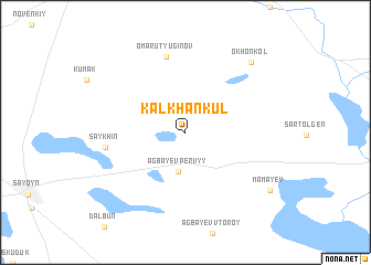 map of Kalkhan-Kulʼ