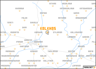 map of Kálkhas