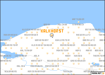 map of Kalkhorst