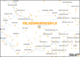 map of Kalkoshavand-e Soflá