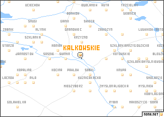 map of Kałkowskie