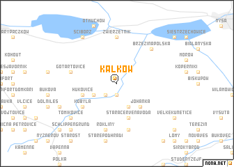 map of Kałków