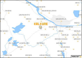 map of Kalkūne