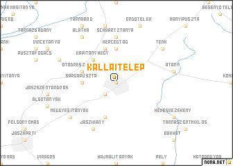 map of Kállaitelep