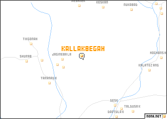 map of Kallak Begāh