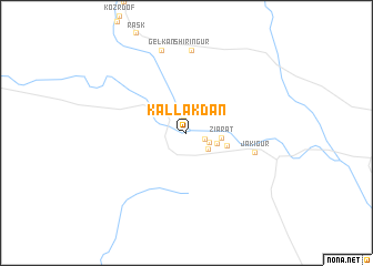 map of Kallakdān