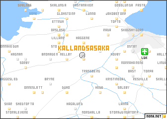 map of Kållands-Åsaka