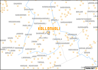 map of Kallanwāli