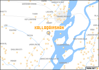 map of Kalla Qāim Shah