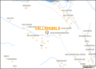 map of Kallār-e Bālā