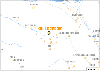 map of Kallār-e Pā\