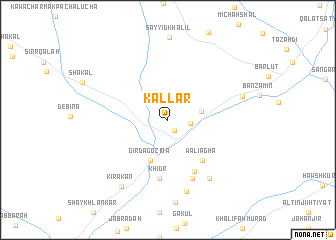 map of Kallār