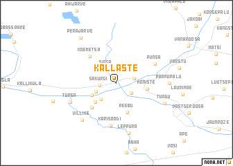 map of Kallaste