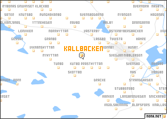 map of Källbäcken