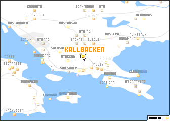 map of Kallbäcken