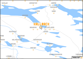 map of Kallbäck