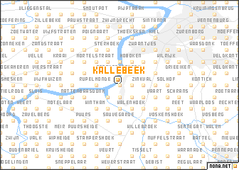 map of Kallebeek