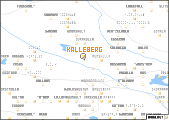 map of Källeberg