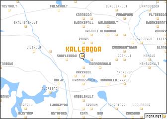 map of Källeboda