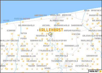 map of Kalleh Bast