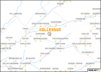 map of Kalleh Dūr