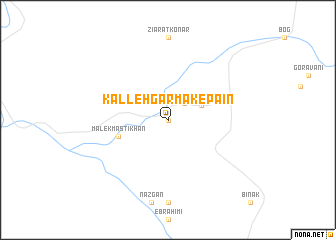 map of Kalleh Garmak-e Pā\