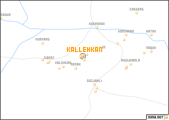 map of Kalleh Kān