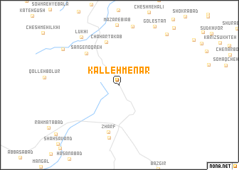 map of Kalleh Menār