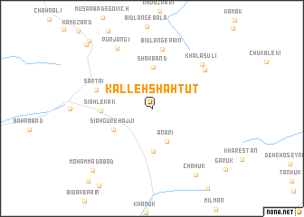 map of Kalleh Shahtūt