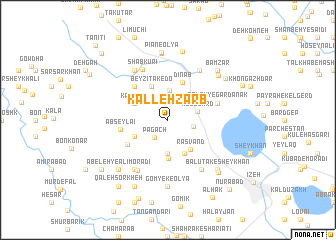 map of Kalleh Ẕarb