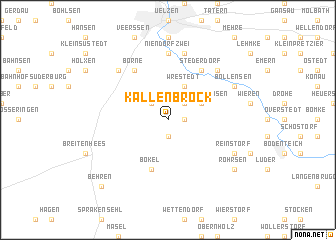 map of Kallenbrock