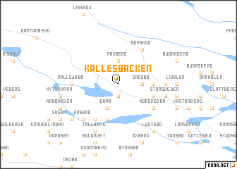 map of Kallesbacken