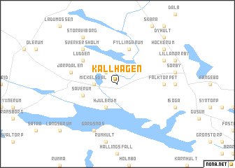 map of Källhagen