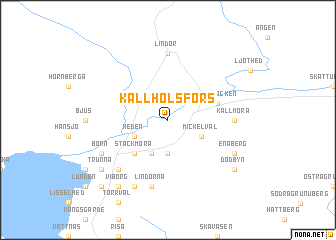 map of Kallholsfors