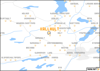 map of Källhult