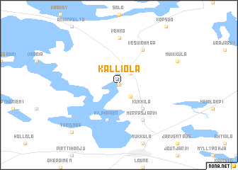 map of Kalliola